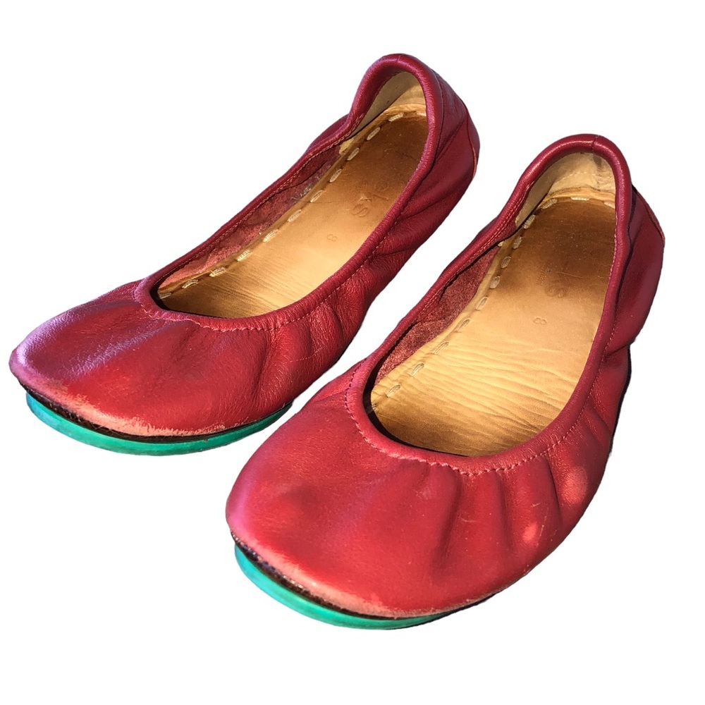 Tieks Cardinal Red Ballet Flats 8